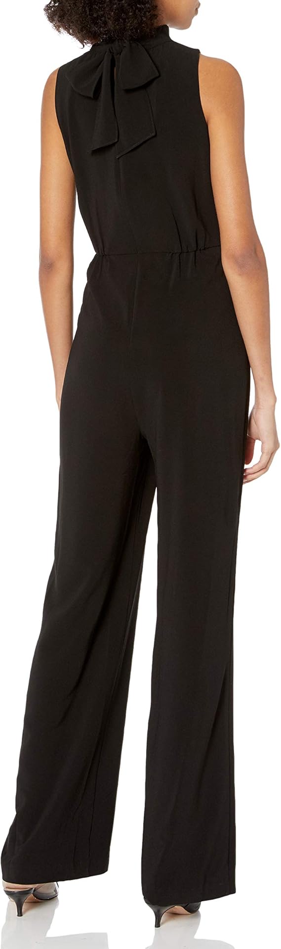 Halston Heritage womens Jumpsuit Mock Neck Jumpsuit